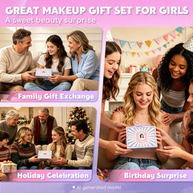Color Nymph Makeup Kit with all tools and shades neatly arranged