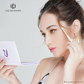 Color Nymph Makeup Set purple case side view