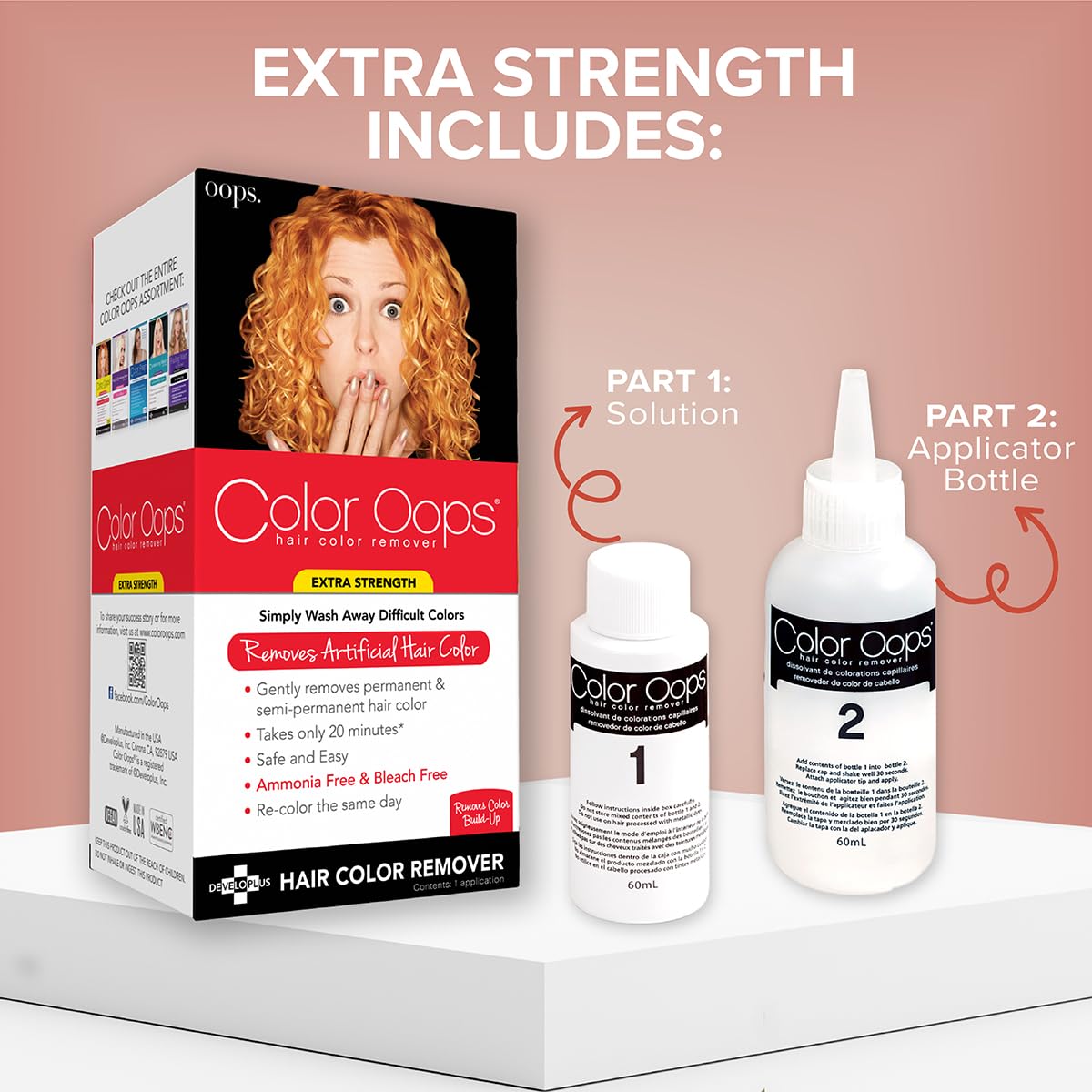 Color Oops Extra Strength Hair Color Remover application instructions