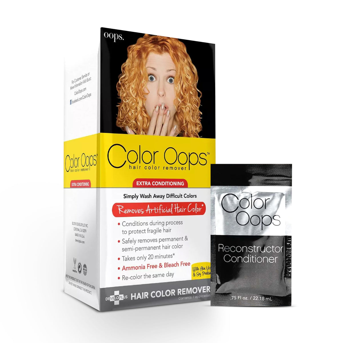 Color Oops Hair Color Remover and Conditioner Bundle front view