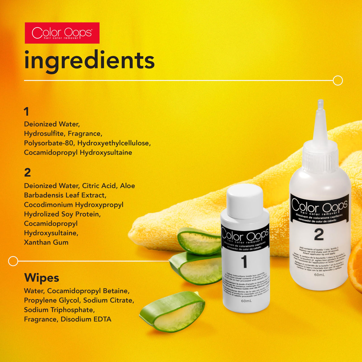 Color Oops Hair Color Remover application process