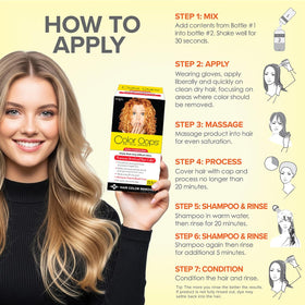 Color Oops Hair Color Remover on dry hair