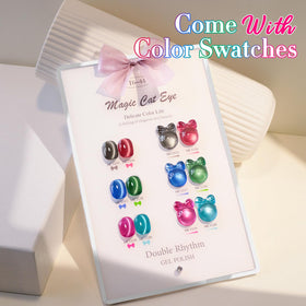 Color swatches of Double Rhythm Gel Nail Polish Set
