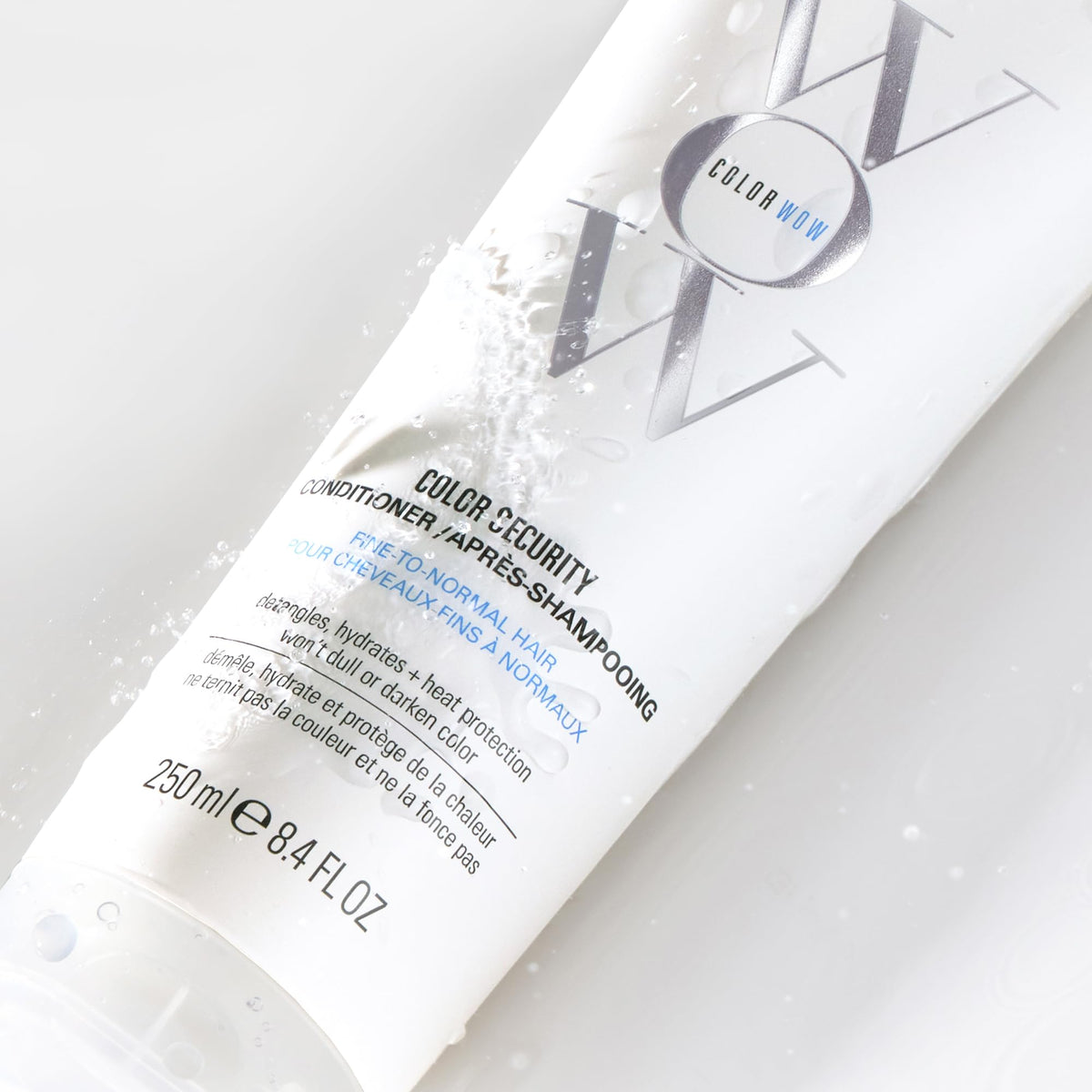 COLOR WOW Color Security Conditioner application on hair