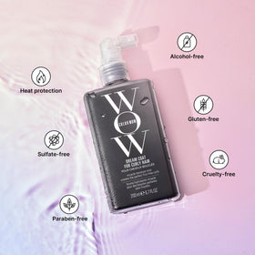 COLOR WOW Dream Coat for Curly Hair on a bathroom shelf