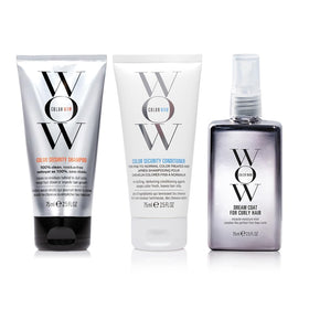 COLOR WOW Dream Curly Travel Size Kit front view with all products