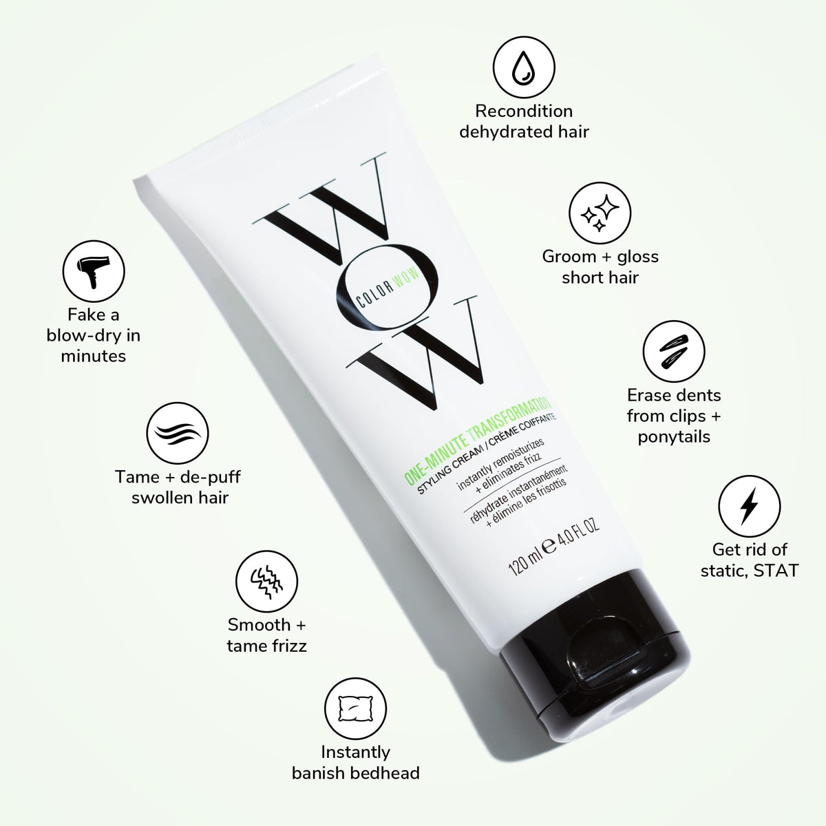 COLOR WOW Frizz Control Cream packaging details