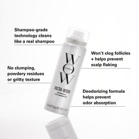 COLOR WOW Insta-WOW Advanced Dry Shampoo 68g application on hair