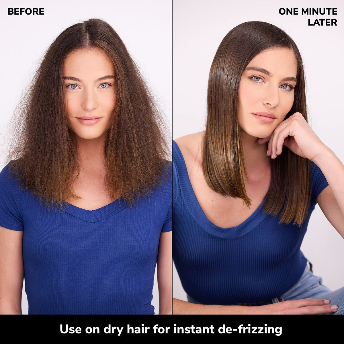 COLOR WOW One Minute Cream application on hair
