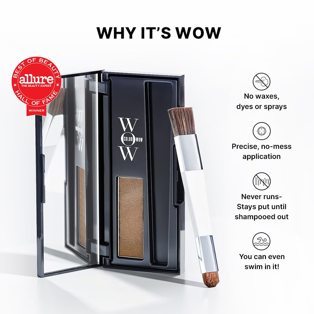 COLOR WOW Root Cover Up Dark Brown brush close-up