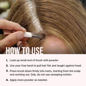 COLOR WOW Root Cover Up Light Brown brush application