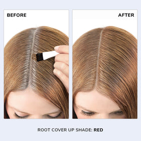 COLOR WOW Root Cover Up Red application on hair