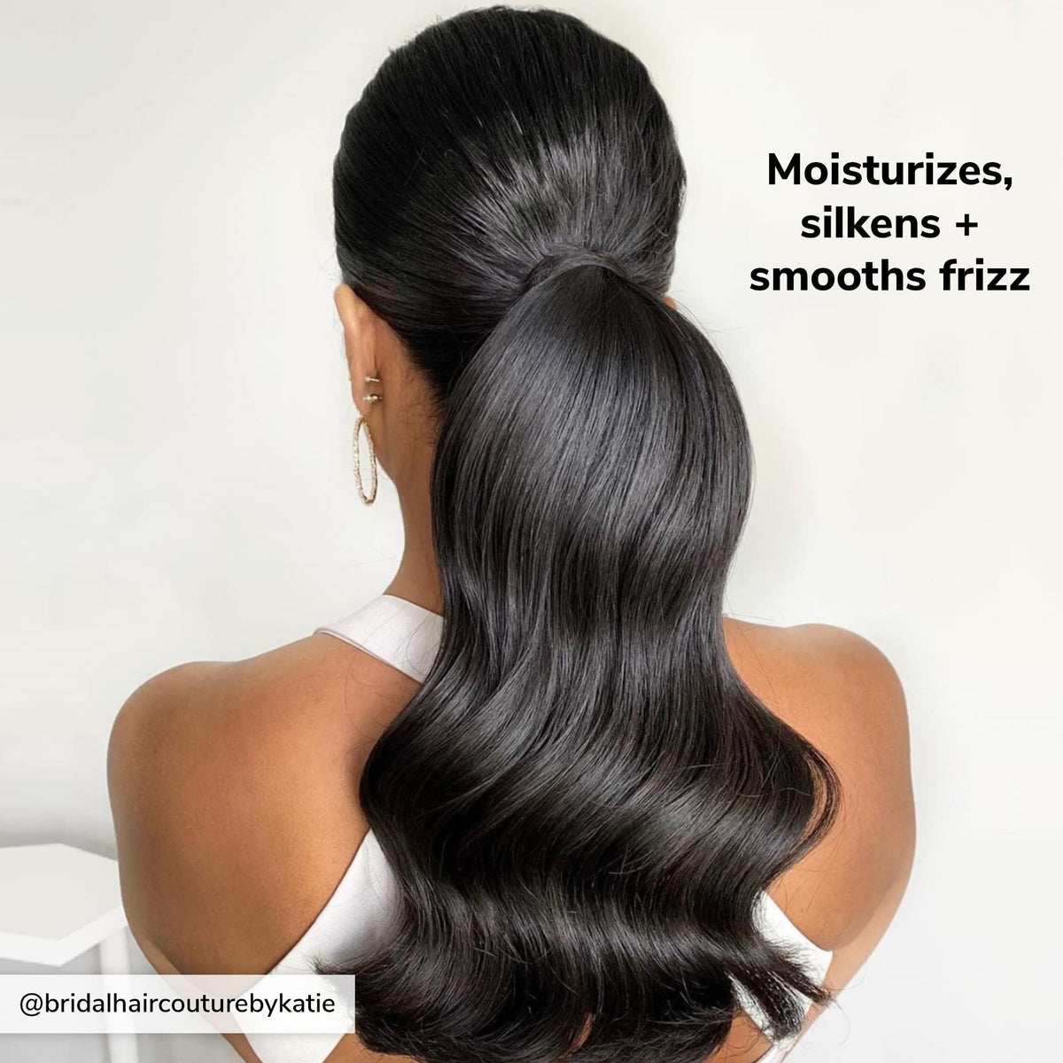 COLOR WOW serum application on wet hair