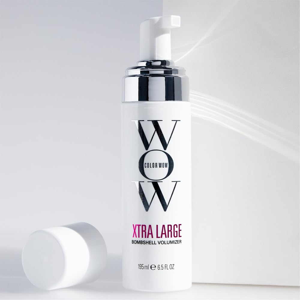 COLOR WOW Xtra Large Volumizer back view with ingredients