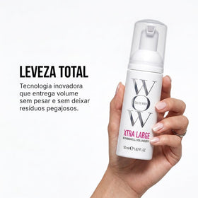 COLOR WOW Xtra Large Volumizer lifestyle scene on vanity
