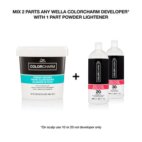 COLORCHARM Cream Developer application using a brush
