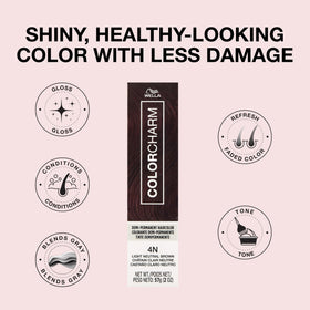COLORCHARM Demi Permanent Hair Color Gloss 2 Fl Oz back view