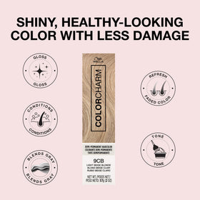 COLORCHARM Demi Permanent Hair Color Gloss 2 Fl Oz with Shea Butter ingredients