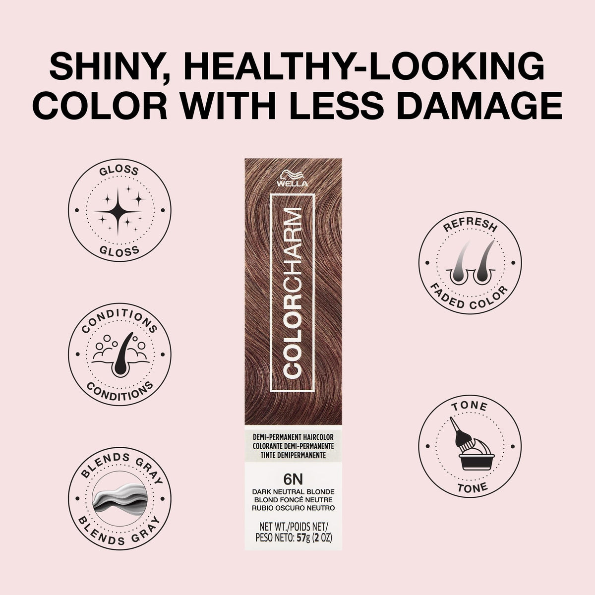 COLORCHARM Demi Permanent Hair Color Gloss packaging