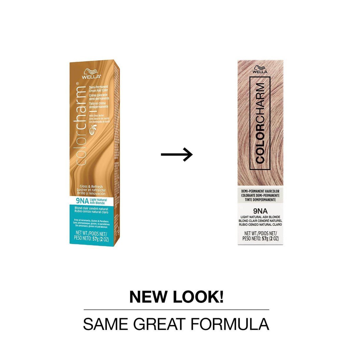 COLORCHARM Demi Permanent Hair Color Gloss packaging side view