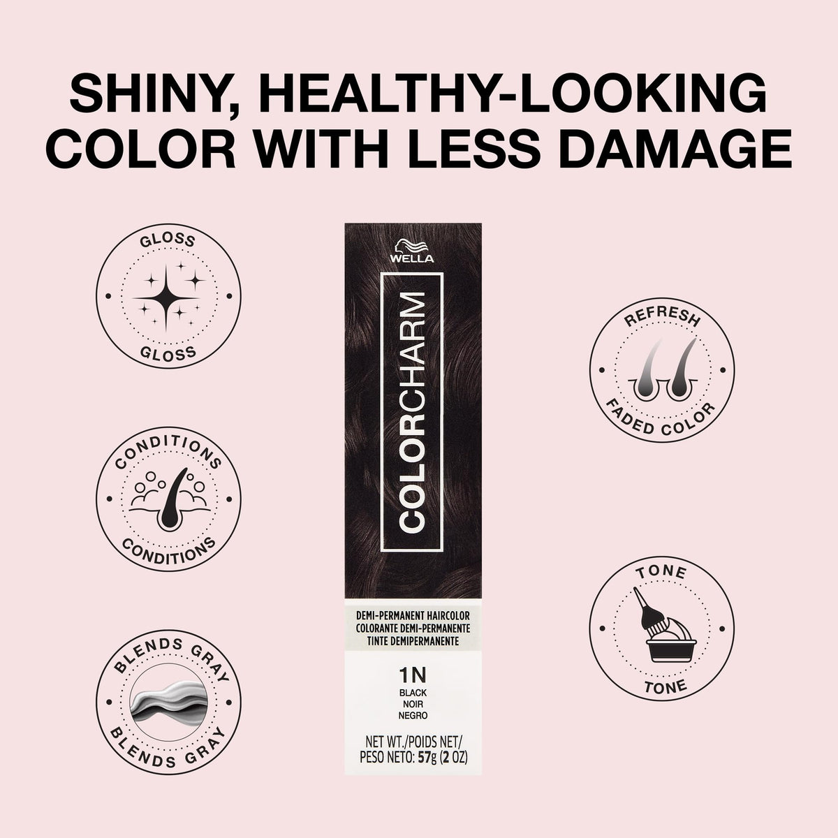 COLORCHARM Demi-Permanent Hair Color Gloss texture close-up