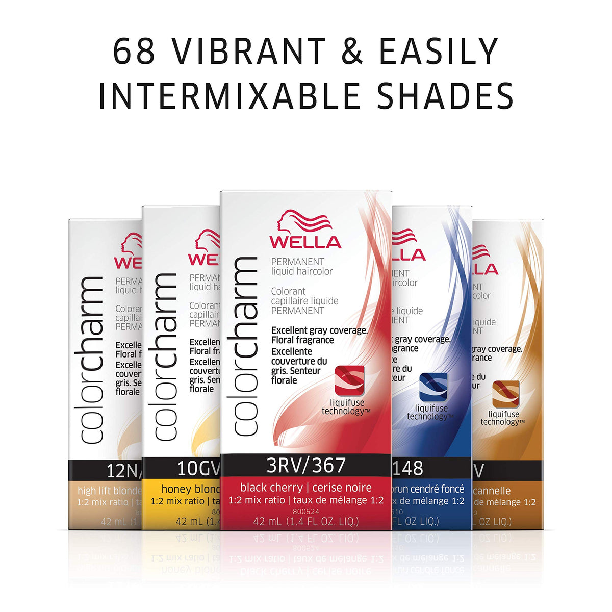 COLORCHARM hair color results after application