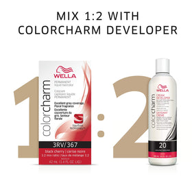 COLORCHARM hair color results on hair
