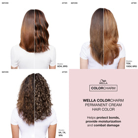 COLORCHARM hair dye application process with cream formula