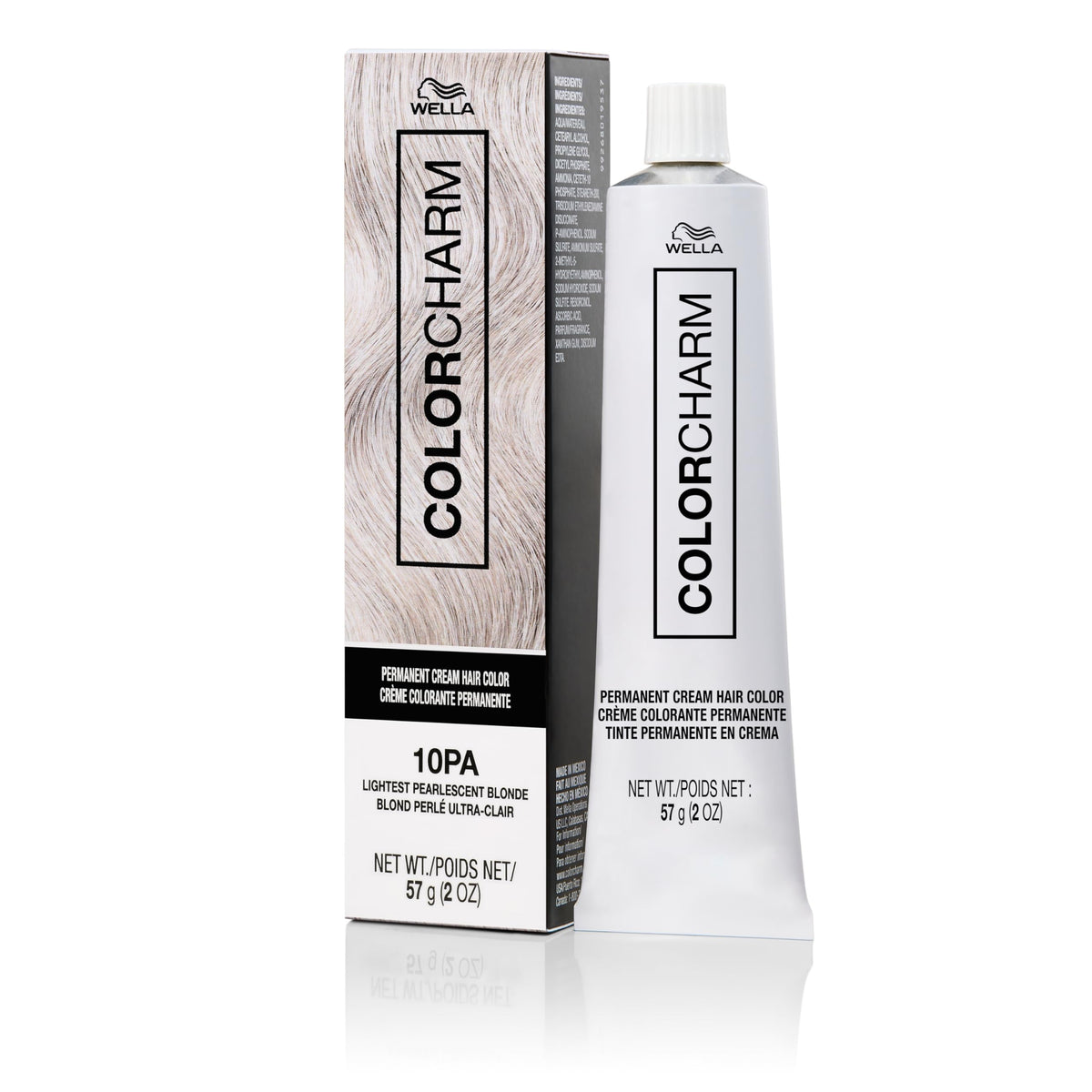 COLORCHARM Permanent Cream Hair Dye Ash Blonde front view