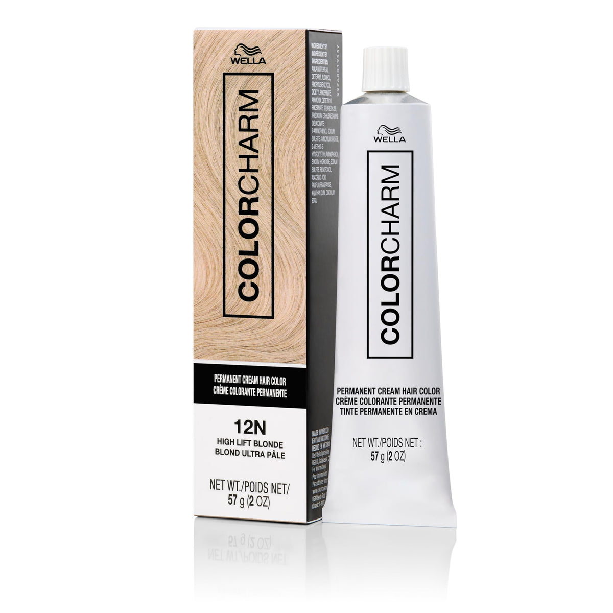 COLORCHARM Permanent Cream Hair Dye blonde colour front view