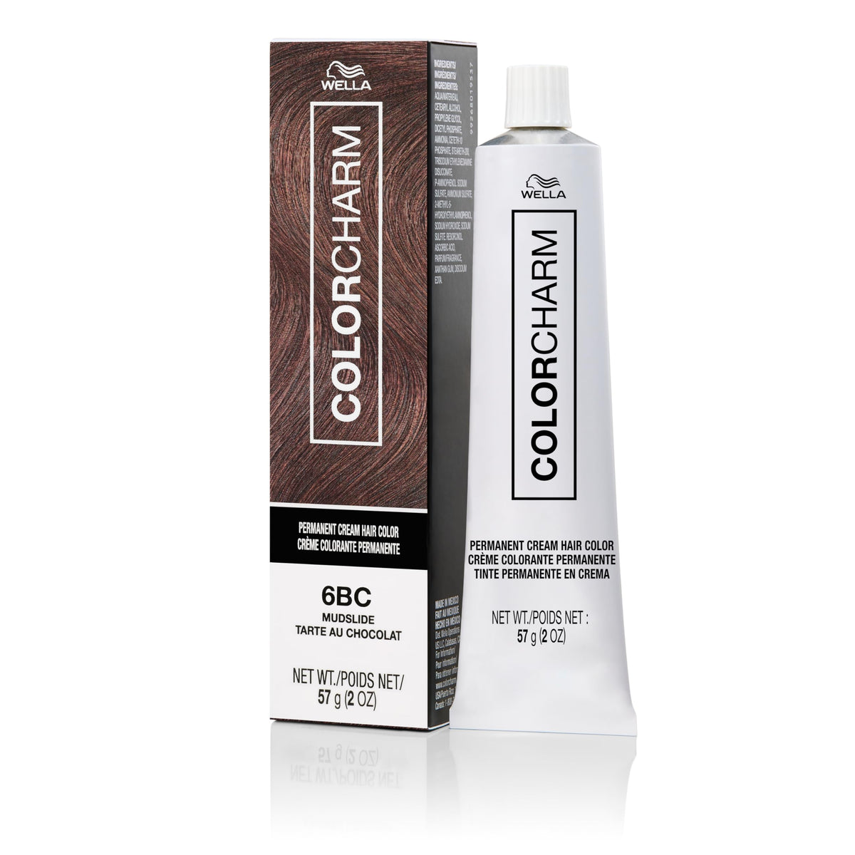 COLORCHARM Permanent Cream Hair Dye brown model front view