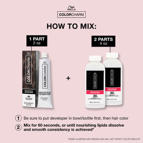 COLORCHARM Permanent Cream Hair Dye showing texture