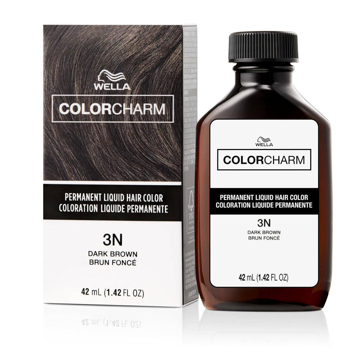 COLORCHARM Permanent Liquid Hair Color Brown front view