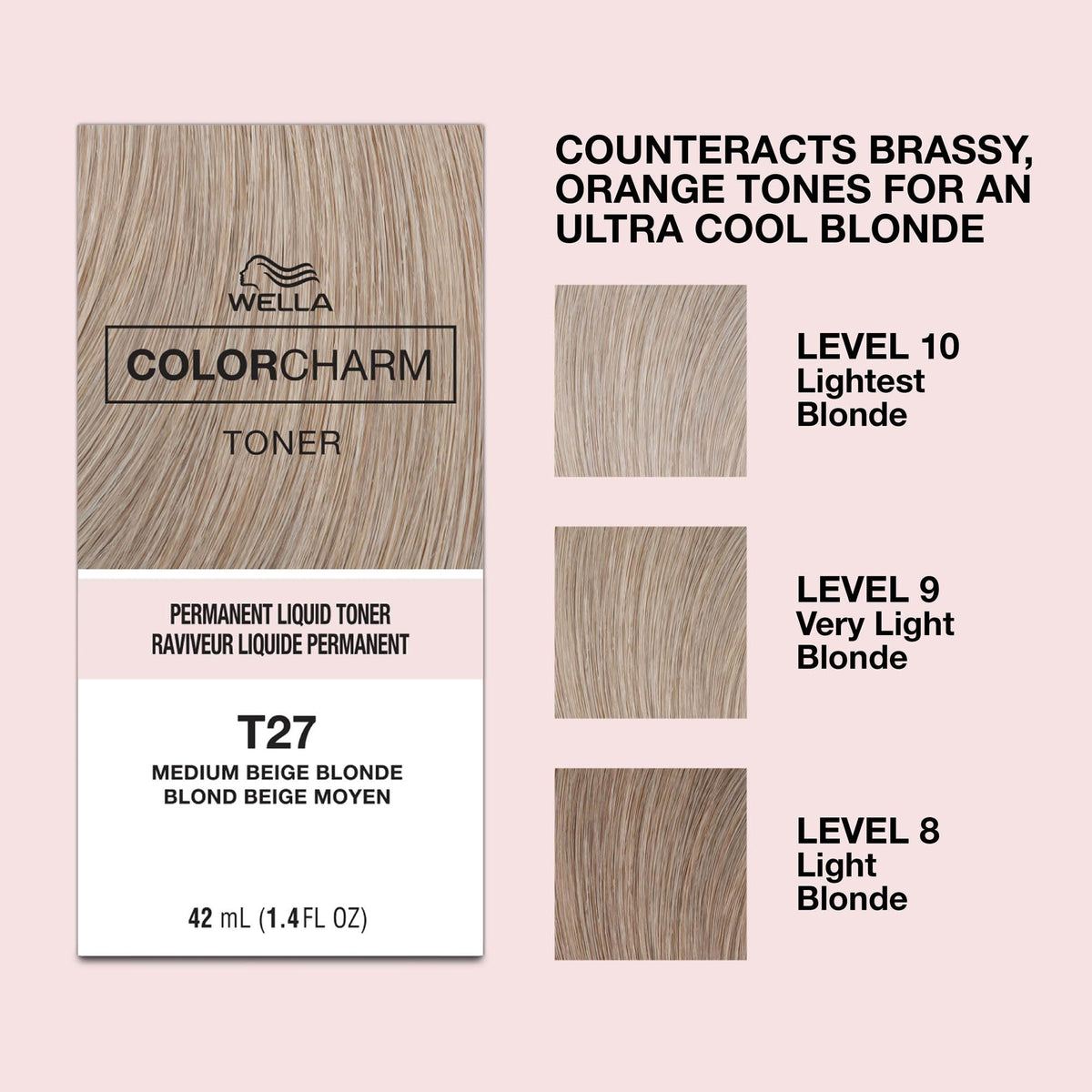 COLORCHARM Permanent Liquid Hair Toner mixed with developer