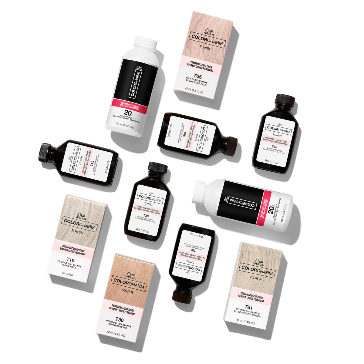 COLORCHARM Powder Hair Lightener in a salon setting