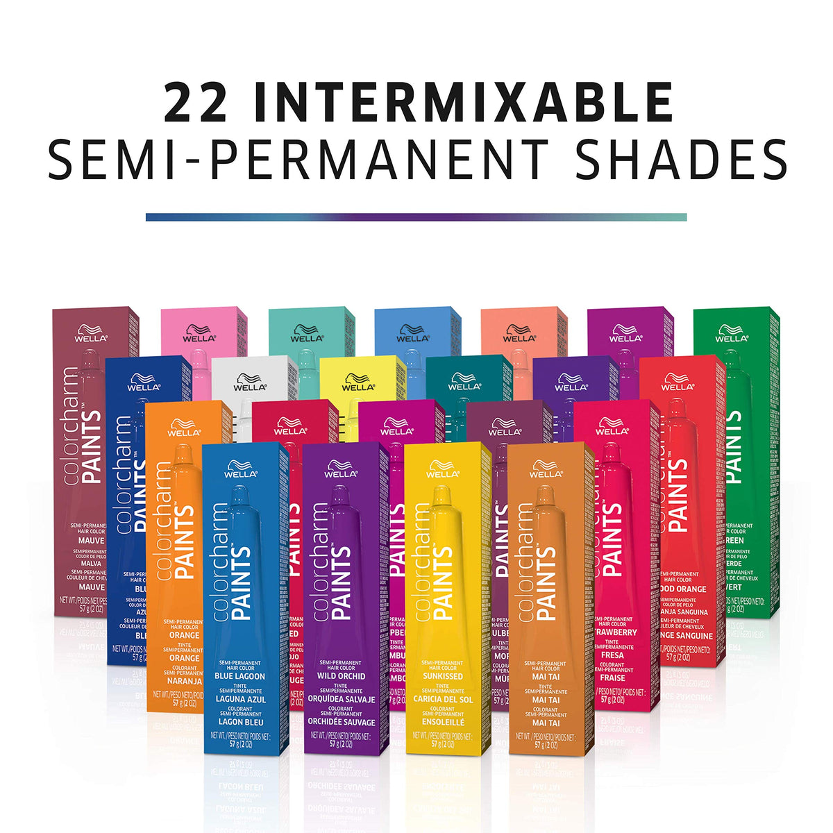 COLORCHARM Semi-Permanent Hair Dye Blue Lagoon swatch on hair