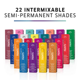 COLORCHARM Semi-Permanent Hair Dye Blue Lagoon swatch on hair