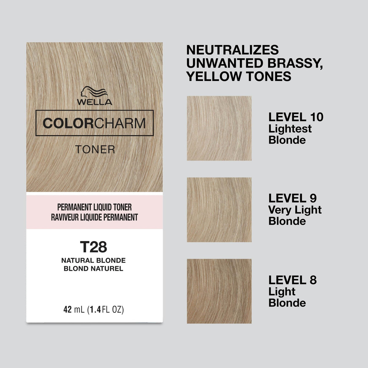 COLORCHARM toner swatch on hair