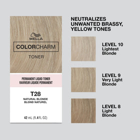 COLORCHARM toner swatch on hair