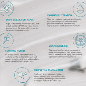 Colorescience No-Show Mineral Sunscreen SPF 50 texture close-up