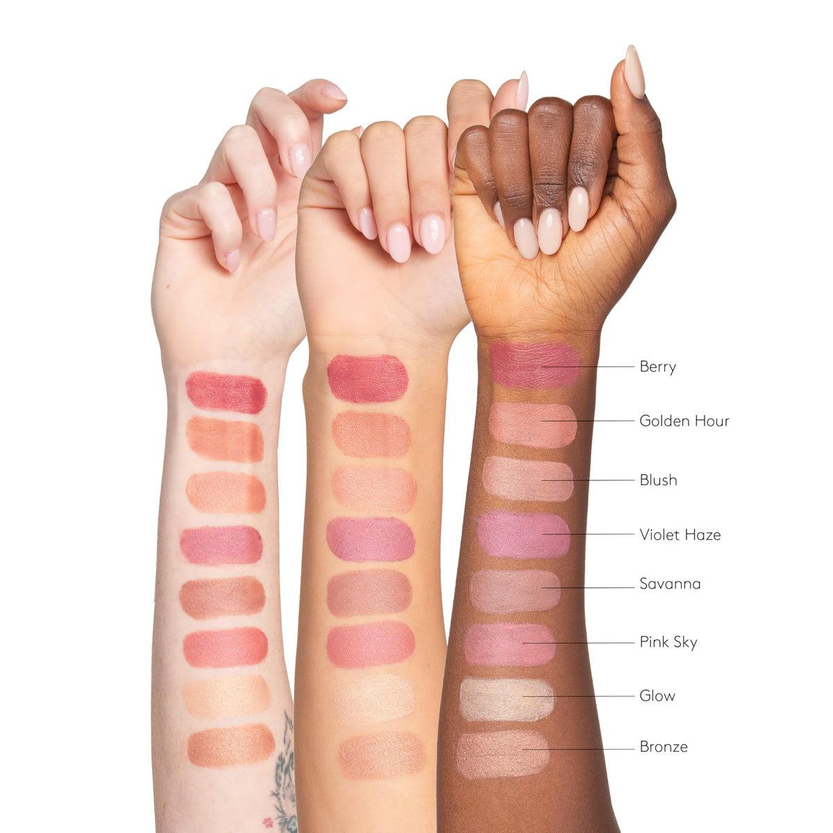 Colorescience Total Protection Color Balm SPF 50 Bronze applied to lips