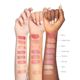 Colorescience Total Protection Color Balm SPF 50 Bronze applied to lips