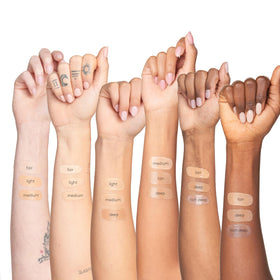 Colorescience Total Protection Face Shield Flex SPF 50 Light blended on skin