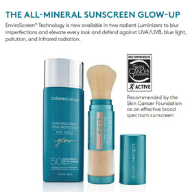 Colorescience Total Protection Face Shield Glow SPF 50 in hand