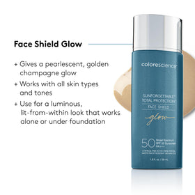 Colorescience Total Protection Face Shield Glow SPF 50 packaging details