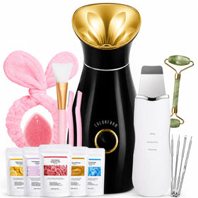 colorfarm facial steamer front view with rose gold finish