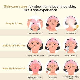 colorfarm facial steamer packaging with rose gold design