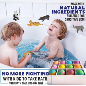Colorful bath water created by bath bomb