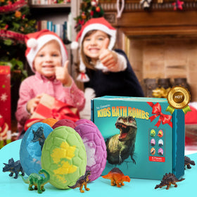 Colorful packaging of Zeewoo Dinosaur Bath Bombs