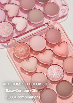 COLORGRAM eyeshadow palette with vibrant colours